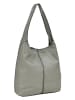 FREDs BRUDER Leder-Schultertasche in Grau - (B)40 x (H)33 x (T)10 cm