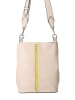 FREDs BRUDER Leder-Umhängetasche "Shea" in Beige - (B)25 x (H)25 x (T)18 cm