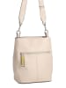 FREDs BRUDER Leder-Umhängetasche "Shea" in Beige - (B)25 x (H)25 x (T)18 cm