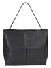 FREDs BRUDER Leder-Shopper in Schwarz - (B)40 x (H)29 x (T)11 cm