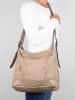 FREDs BRUDER Leren schoudertas beige - (B)33 x (H)32 x (D)17 cm