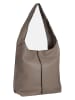 FREDs BRUDER Leder-Schultertasche in Taupe - (B)40 x (H)33 x (T)10 cm