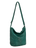 FREDs BRUDER Skórzana torebka w kolorze zielonym - 28 x 15 x 15 cm