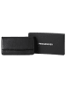 FREDs BRUDER Skórzany portfel "Heartbeat" w kolorze czarnym - 18 x 10 x 2,5 cm