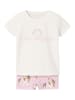 name it 2tlg. Outfit in Creme/ Rosa