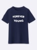 WOOOP Shirt "Forever Young" in Dunkelblau