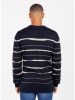 KEY LARGO Pullover "Sector" in Dunkelblau/ Sand