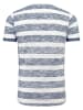 KEY LARGO Shirt "Airflow" donkerblauw/wit
