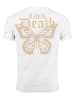 KEY LARGO Shirt "Butterfly" in Weiß