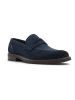 Aldo Leren mocassins donkerblauw