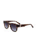 Karl Lagerfeld Unisekszonnebril grijs-oranje/donkerblauw