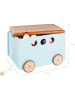 Pinolino Spielzeugkiste "Jim" in Hellblau - (L)50 x (B)36 x (H)36 cm