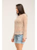 Peace & Love Pullover in Beige
