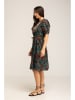 Peace & Love Kleid in Schwarz/ Bunt