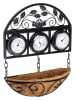 Garden Hero Wetterstation in Schwarz/ Braun - (B)26 x (H)32 x (T)8 cm