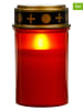 Profigarden 6er-Set: Ledgraflicht rood - (H)12,5 x Ø 7 cm