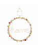 Overbeck and Friends Decoratieve hanger "Tara" lichtroze/groen - Ø 22 cm