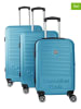 Canadian Peak 3tlg. Hardcase-Trolleyset "Santiegoeak" in Türkis
