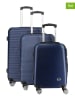 Canadian Peak 3-delige hardcase-trolleyset "Solomuneak" donkerblauw