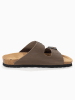 BAYTON Leren slippers "Atlas" bruin
