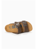 BAYTON Leren slippers "Atlas" bruin