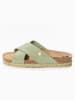 BAYTON Leren slippers "Burgos" lichtgroen