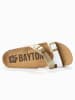 BAYTON Slippers "Cleo" goudkleurig/wit
