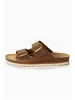 BAYTON Leren slippers "Atlas" bruin