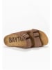 BAYTON Leren slippers "Atlas" lichtbruin