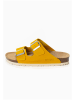 BAYTON Leren slippers "Atlas" geel