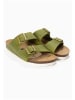 BAYTON Leren slippers "Atlas" groen