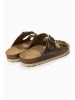 BAYTON Leren slippers "Atlas" bruin