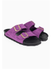 BAYTON Leren slippers "Atlas" paars