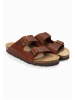 BAYTON Leren slippers "Atlas" bruin