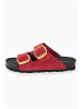 BAYTON Leren slippers "Alicante" rood/zwart