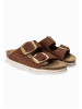 BAYTON Leren slippers "Alicante" bruin
