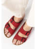 BAYTON Leren slippers "Atlas" rood