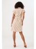 Garcia Kleid in Beige/ Weiß