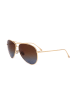 Victoria Beckham Damen-Sonnenbrille in Gold/ Braun