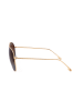 Victoria Beckham Damen-Sonnenbrille in Gold/ Braun