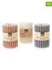SiL Interiors Kerzen-Set in Bunt - (H)10 cm