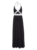 Pussy Deluxe Kleid "Criss Cross" in Schwarz/ Weiß