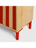The Wild Hug Nachtkastje "William" lichtbruin/rood - (B)40 x (H)65 x (D)30 cm