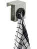 Wenko Türhaken in Hellgrau/ Schwarz - (B)5 x (H)6 x (T)4 cm