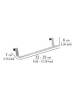 Wenko Edelstahl-Handtuchstange "Teleskop" - (B)35 x (H)6 x (T)7 cm