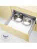 Wenko 2-delige set: antislipmatten "Noppen" wit - (L)150 x (B)50 cm