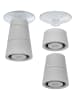 Wenko 2er-Set: Herdabdeckplatten "Marmor" in Weiß/ Hellgrau - (L)52 x (B)40 cm