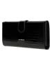 Wojas Leder-Geldbörse in Schwarz - (B)19 x (H)9 x (T)3 cm