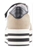 Heine Leren sneakers beige/wit/zwart