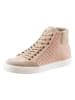 Heine Leder-Sneakers in Rosa/ Beige